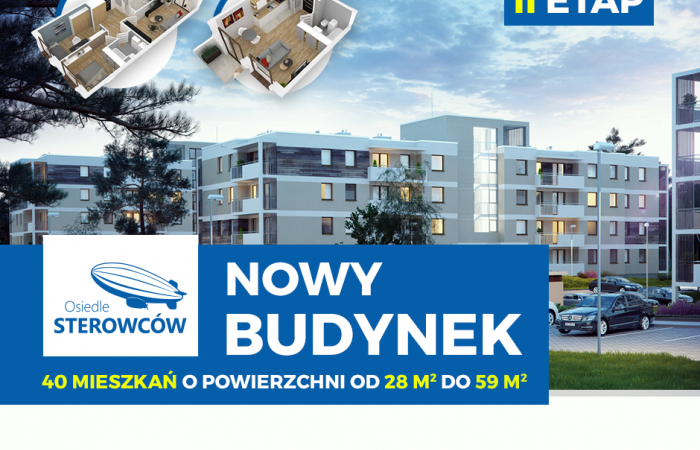 40 nowych mieszkań w ofercie! Rusza sprzedaż II etapu Osiedla Sterowców